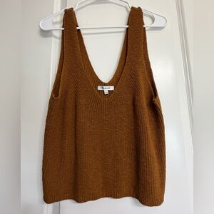 Madewell Cropped Knit Sweater Tank Women’s Large